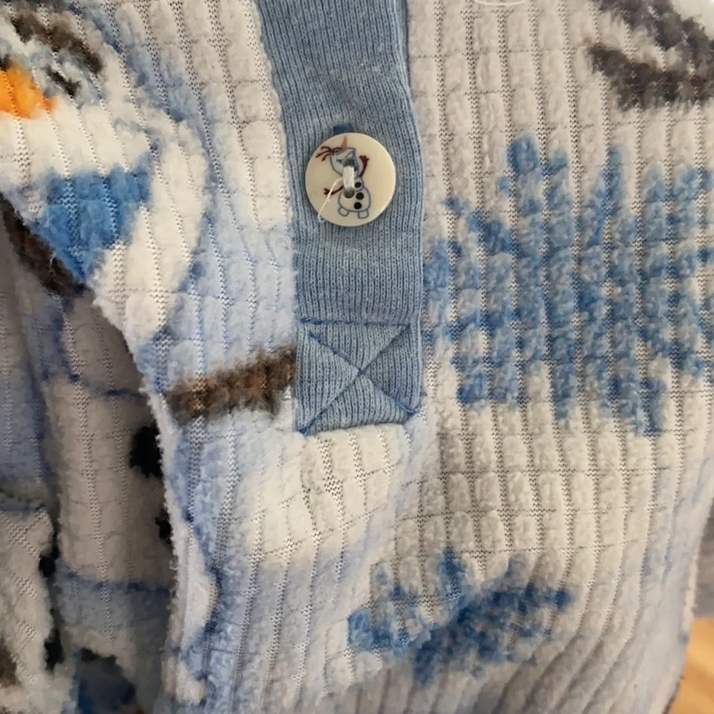 Disney Frozen Olaf Kids Two Set Cozy Pajamas Size Medium